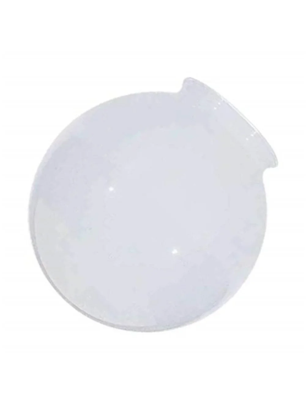 6-Inch White Glass Globe - 3-1/4-Inch Fitter Opening